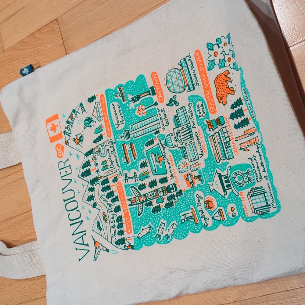 Julia Gash Vancouver Cityscape Tote Bag - Picture 2 of 2